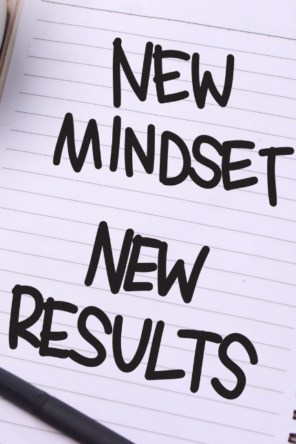 New Mindset New Results Text Image